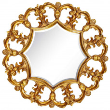Круглое зеркало 80 см в раме Florian Gold 